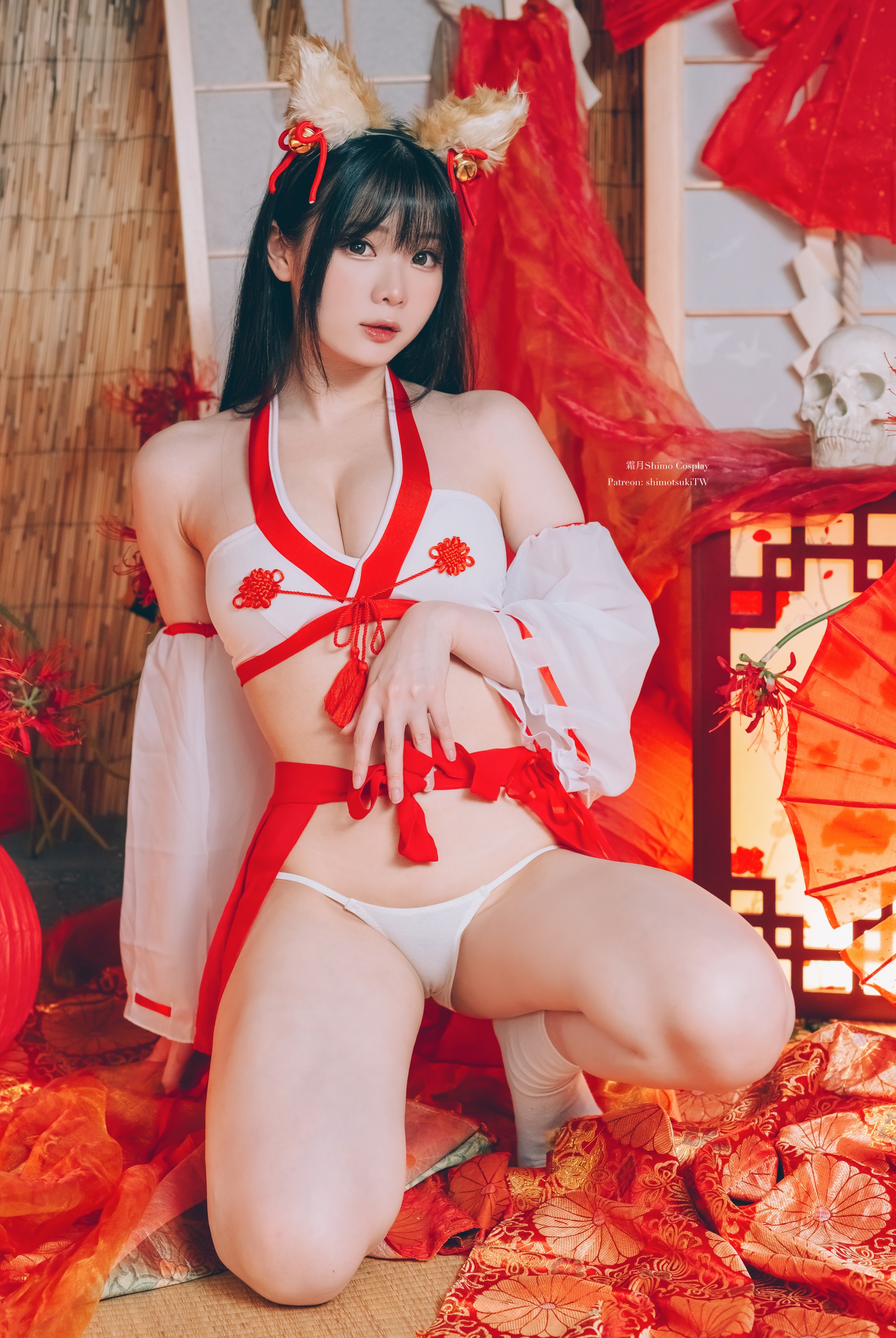 霜月shimo - NO.092 Fox Miko[14P]-XikXak